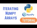 Python NumPy Tutorial For Beginners -  Iterating Numpy Arrays