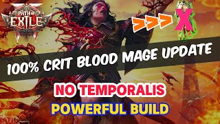 Path of Exile 2 - 100% Critical Hit Blood Mage Witch Class Update, NO TEMPORALIS