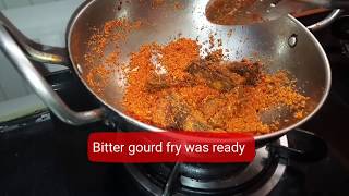 కాకరకాయ కొబ్బరి కారం || Bitter gourd coconut fry || Crazy Recipies || Madhuri