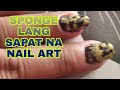 TUTORIAL SPONGE NAIL ART/ BEGINNER /LHIZA G