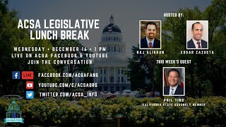 ACSA Legislative Lunch Break: Phil Ting