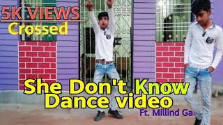 She Don't Know: Millind Gaba song dance cover video |shabby |new song 2019 |T-series|cover by sourav