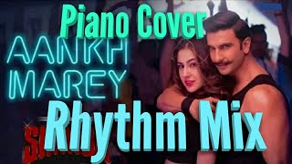 Aankh Maare || Simmba || song on piano