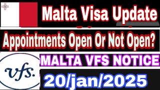 Malta Embassy Important Notice | Malta VFS New  Update | #malta