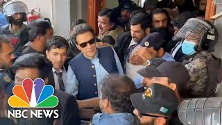 Imran Khan granted bail, leaves high court amid tight security