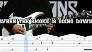 How to play | when the smoke is going down-Scorpions(guitar solo with Tab lesson)