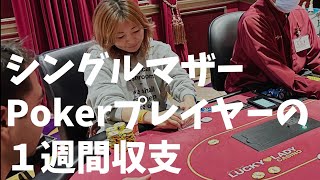 [LAポーカー] １週間で行ける時に行った収支