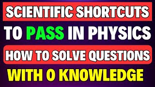 How to PASS Class 12th Physics Paper in 1 Day🔥Best Scientific Methods to Solve CBSE BOARD Exam