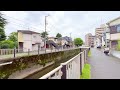 杉並区 神田川 kanda river suginami ku【tokyo backstreet walk】 4k