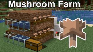INFINITE Brown Mushrooms! 🍄 EASY 1.21+ Automatic Farm Tutorial