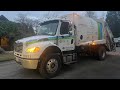 Various Garbage Trucks on Post Christmas Recycling in Seattle