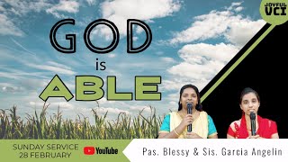 JOYFUL VCI ONLINE SUNDAY SERVICE (28/02/2021)GOD IS ABLE