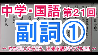 【国語】　　文法－２１　　副詞①