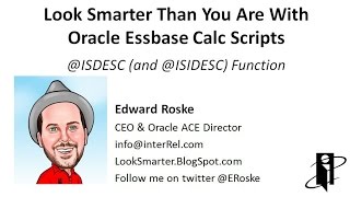 Essbase @ISDESC (and @ISIDESC) Function