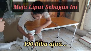 Meja Lipat Portable Serbaguna buat Camping atau Jualan Outdoor Harga Terjangkau Kualitas Jempol!!