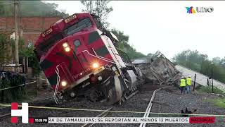 Descarrilamiento de tren en Tala, Jalisco, deja un muerto y lesionados