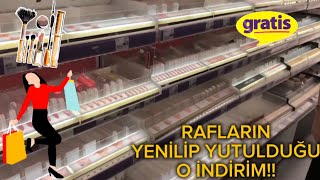 İNDİRİM VAR DEDİLER GELDİK !! (%80 Gratis İndiriminden Aldıklarım Değil Bulduklarım😅)