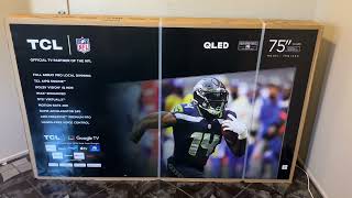 Unboxing 75 inch TCL Full Array TV