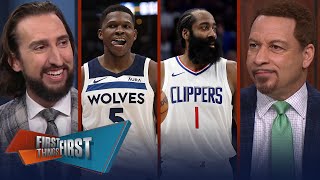 T-Wolves beat Nuggets in Game 1 & Brou’s Clippers eliminated by Mavs | NBA | FIRST THINGS FIRST