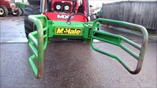 MCHALE R5 BALE SQUEEZE WORKING DEMO EURO 8 BRACKETS