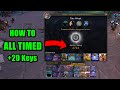 How I got all timed +20 Keys ONLY PUGGING Mythic+