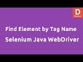 Find element by Tag Name Selenium Java