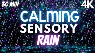 Sensory Videos for Autism Sensory Rain Particles Calm Down Tension Release