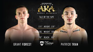 AKA 37 Bout 2  Patrick Tran vs Grant Forest