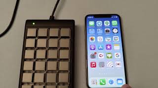 Expertkeys EK-24 and EK-84 - programmable USB keyboard on an Apple iPhone - Apple iOS System