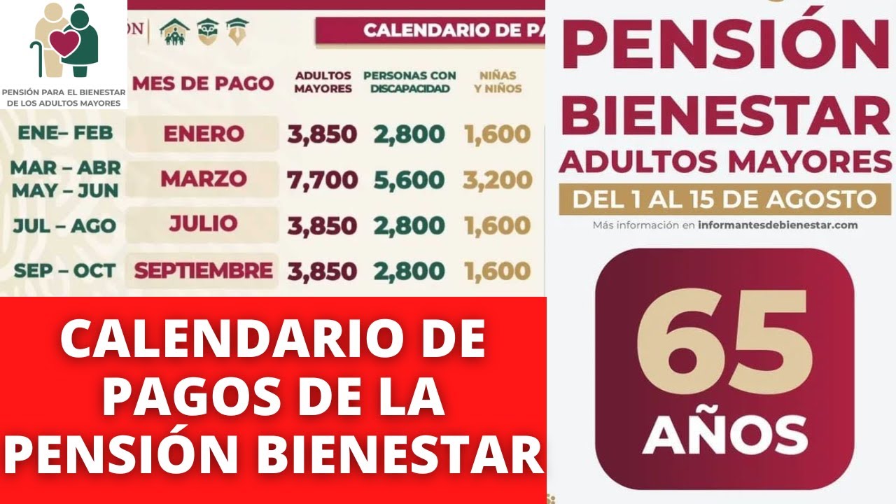 CALENDARIO DE PAGOS PENSIÓN BIENESTAR Checa Cuándo Es El Próximo Pago ...