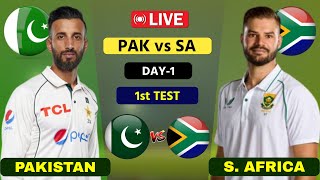 PAK vs SA 1st Test Day 1 Live | Pakistan vs South Africa Live Scores \u0026 Commentary