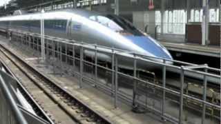 【HD】Japanese Bullet Train SHINKANSEN 500 series NOZOMI 新幹線500系