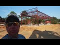 erecting a steel frame metal building construction