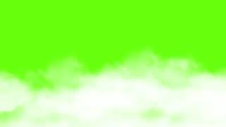 Moving Clouds Scroll Loop Green Screen
