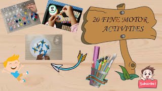 20 Fine Motor Activities for Preschool Kids