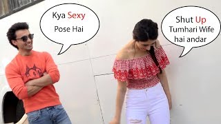Aayush sharma and warina hussain making Fun Together During Photo shoot love yatri Movie Promotion