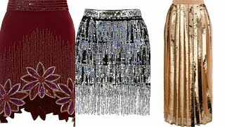 Beautiful Fancy Sequence Work Skirts New Designs For Girls