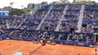 Teymuraz Gabashvili wins against David Ferrer (last point) [HD] - Barcelona Open Banc Sabadell 2014