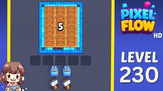 Pixel Flow Level 230 Solution Walkthrough