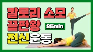 이것만 해도 칼로리 소모 끝! 전신운동 25분 루틴, 다들 땀 줄줄 흘릴 준비 됐나? / 🐰바니홈트🐰