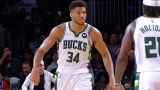 Giannis Hits CLUTCH 3 To Force Overtime vs. Nets