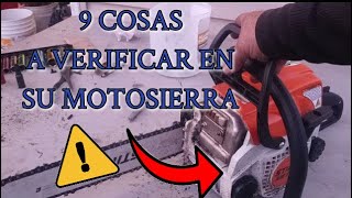 RDMJ.LAS 9 COSAS BASICAS QUE REVISAR EN TU MOTOSIERRA.