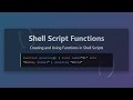 Shell Script Functions: A Beginner's Guide to Modular Scripting