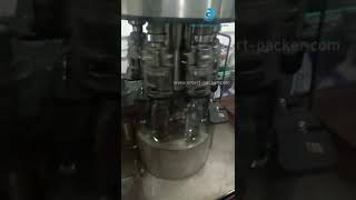 Automatische Weinglasflasche Multi Düsen ROPP Dichtungskappe Maschine Linie Testvideo