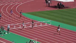 男 400mH 決勝　福岡県高校新人陸上