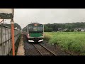 夕方の烏山線 宝積寺行 鴻野山駅