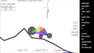time lapse box car 2d and computer evolution