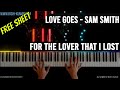 For the Lover that I Lost Piano Instrumental Tutorial |Sam Smith | Love Goes