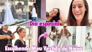 UM DIA MUITO ESPECIAL, ESCOLHENDO MEU VESTIDO DE NOIVA || LÉIA VELOSO