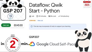 [ NEW ] Dataflow: Qwik Start - Python | #qwiklabs | Google Cloud | Lab Solution | #gsp207 | #arcade